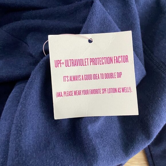 Lilly Pulitzer UPF 50+ Joyce Dress Small True Navy Blue V-Neck NWT DR-1418 - Picture 12 of 13